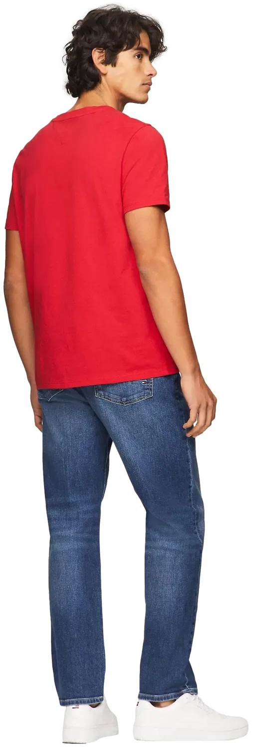 Мужская футболка с вышивкой Tommy Logo Tommy Hilfiger, 2-Primary Red — фото 4