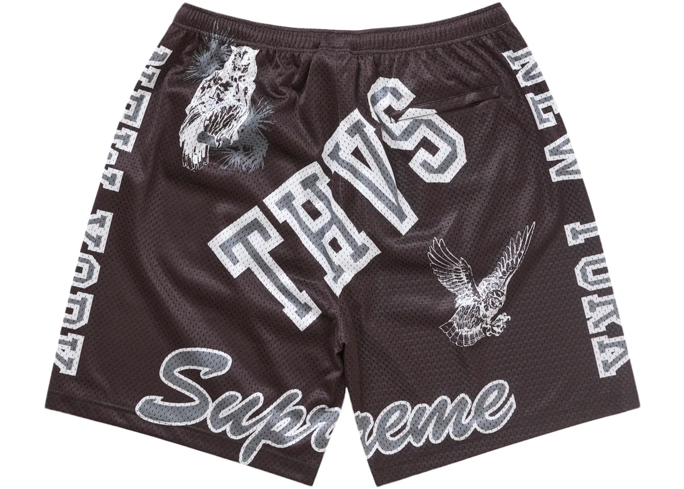 Мужские шорты с сетчатым материалом Varsity Mesh Short Supreme, Black — фото 2