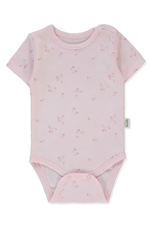 Детское боди с коротким рукавом Flower Garden Bebetto, Pink