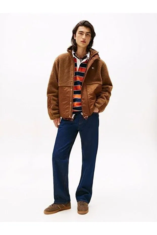 Мужское куртка-бомбер с капюшоном Teddy Tommy Hilfiger, Brown — фото 3