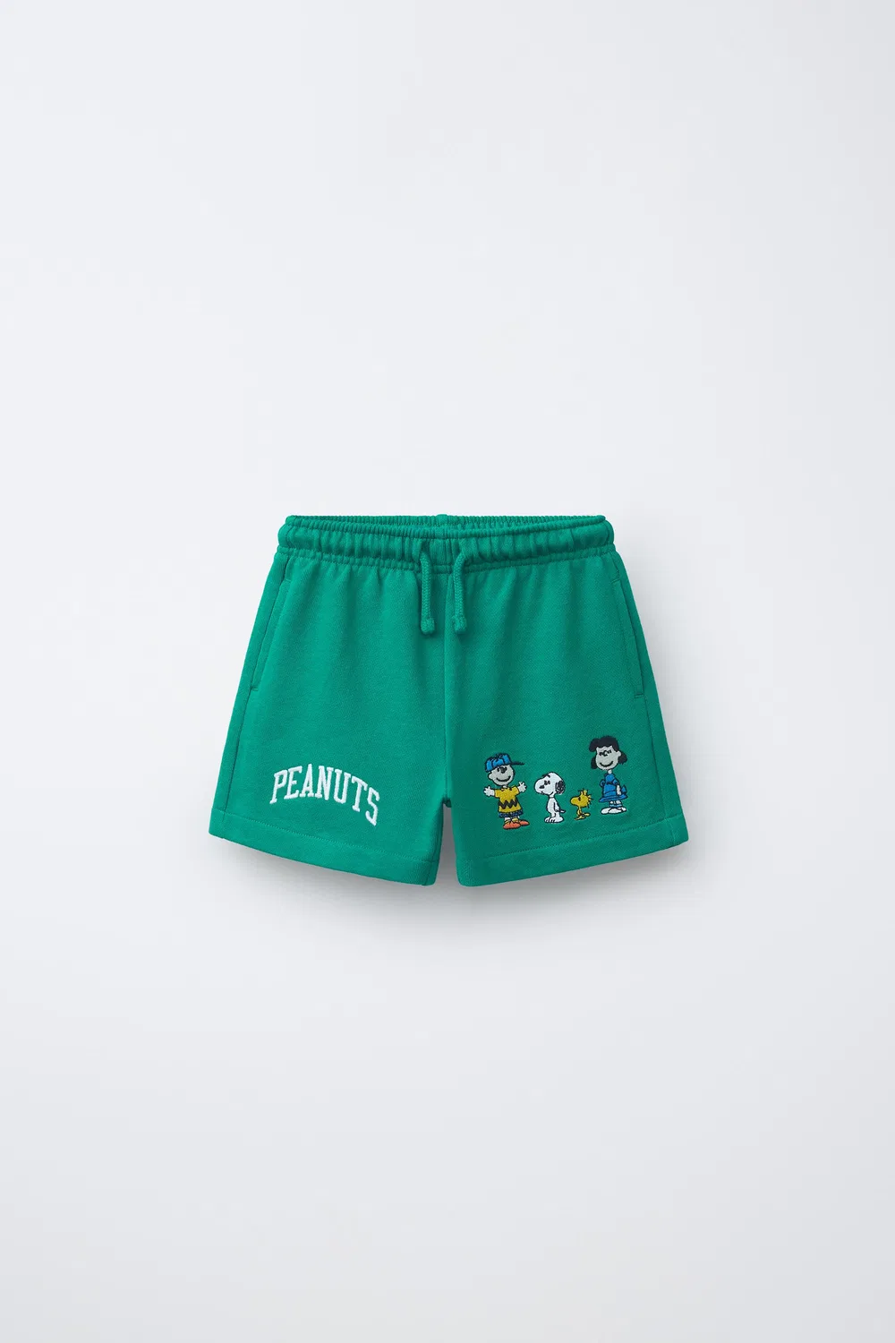 Спортивные шорты-бермуды с вышивкой SNOOPY PEANUTS ZARA, Green