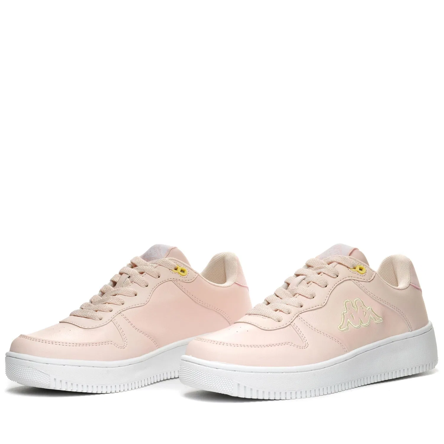 Детские кроссовки с логотипом Maserta Logo Kappa, Pink Pastel Yellow