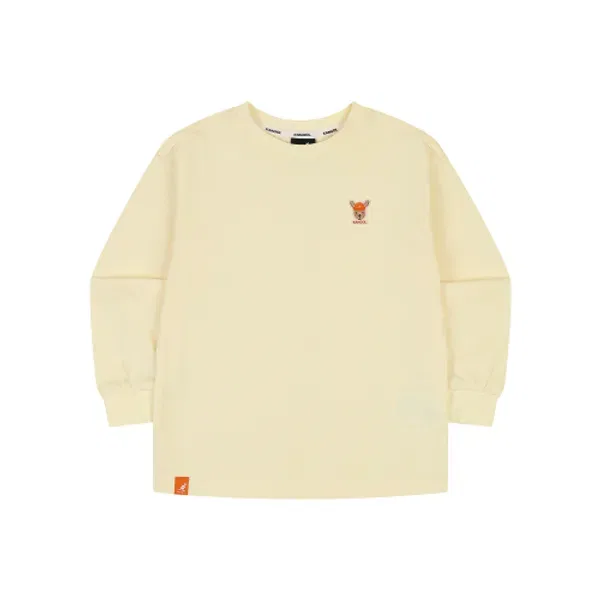 Футболка с длинным рукавом с логотипом, 0001, Kangol Kids, желтый