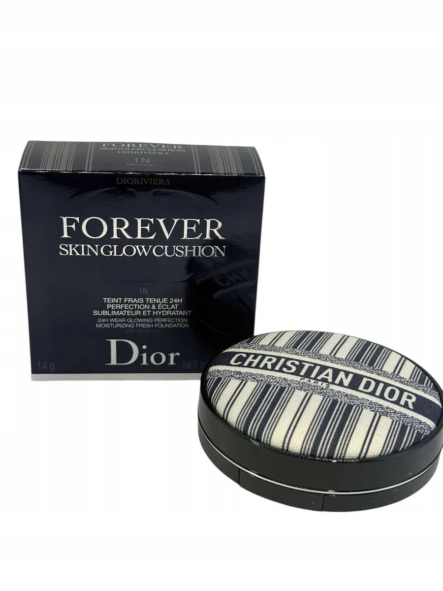 Тональный крем-подушка Dior Forever Skin Glow Cushion Dioriviera 1N Neutral