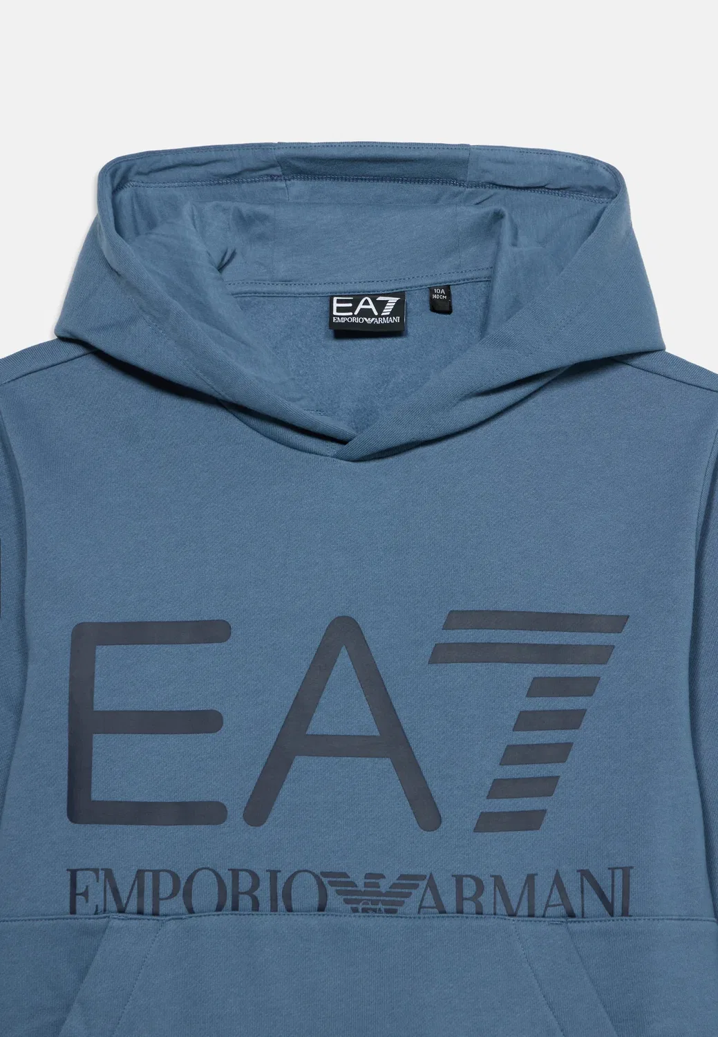 Худи с логотипом Train, унисекс - худи Ea7 Emporio Armani, China Blue — фото 3