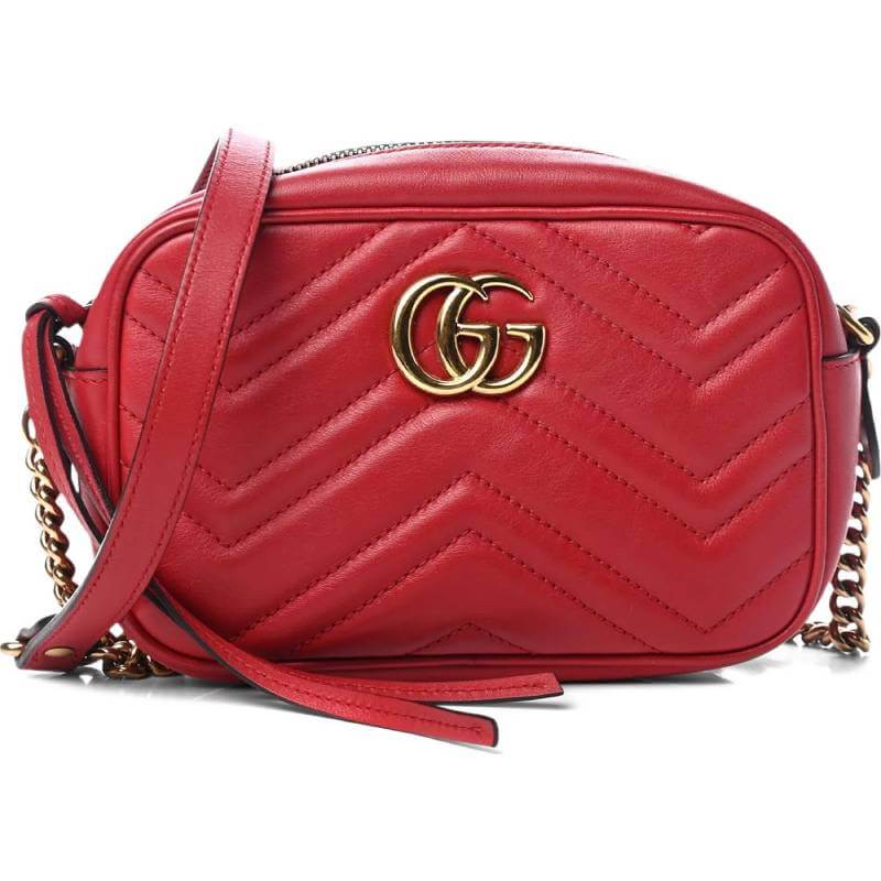 

Сумка Gucci GG Marmont Matelassé Mini, красный