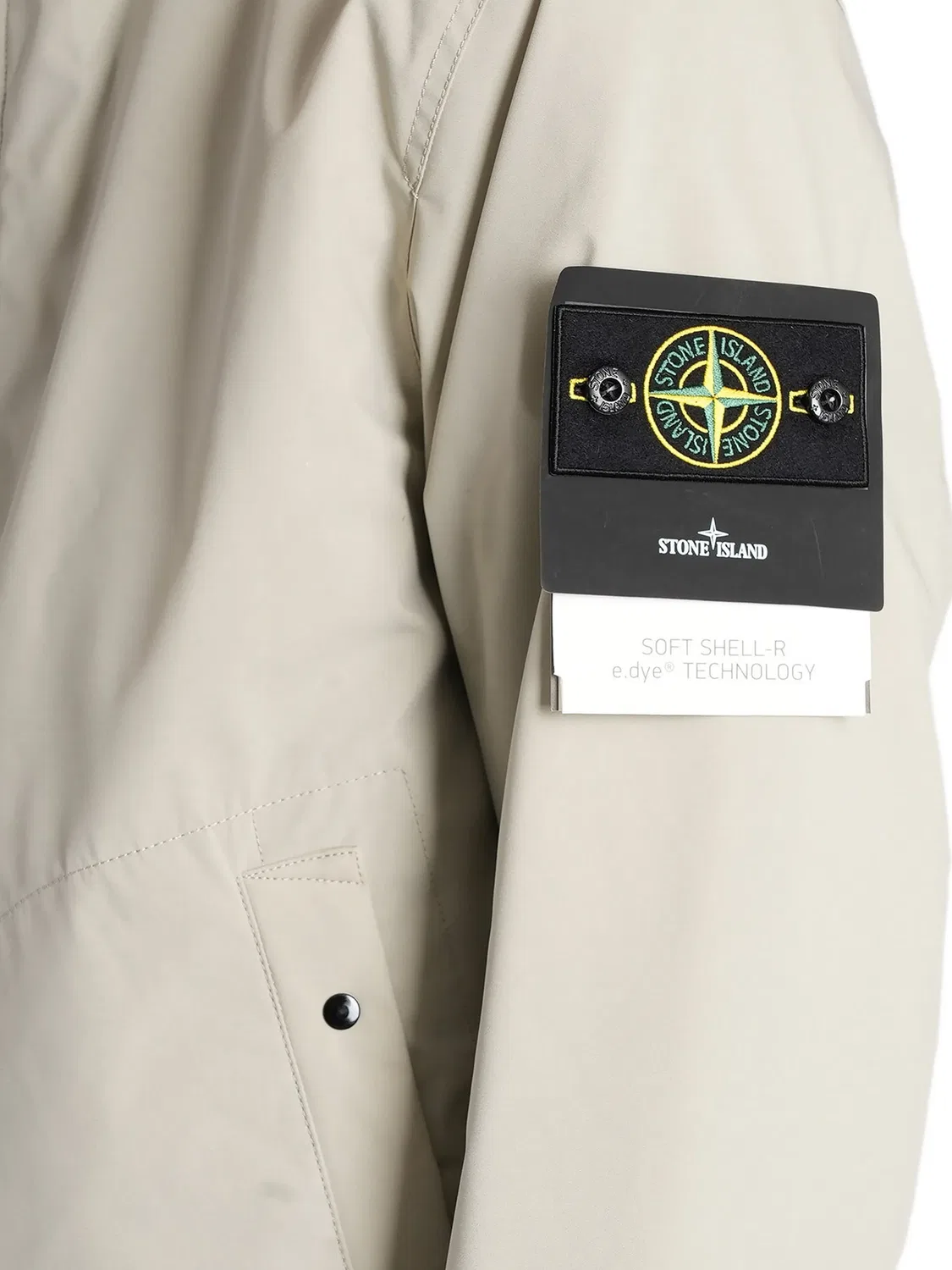 Куртка с капюшоном Soft Shell-R с мембраной Stone Island, нейтральные — фото 2
