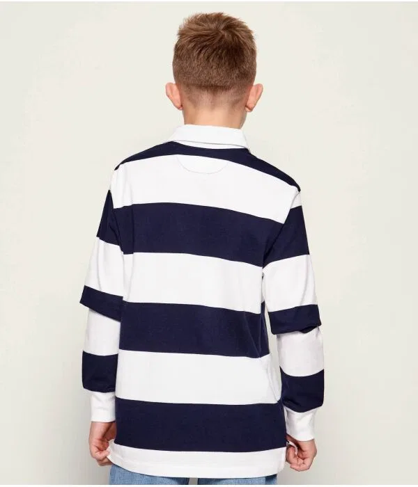 Детское поло Rugby Polo Ralph Lauren, Blu Marino — фото 3