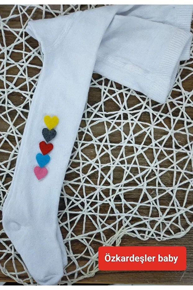 Детские носки для девочек из флиса Özkardeşler Baby, White