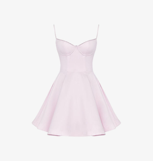 

Платье мини Minimoiselle из атласа House Of Cb, розовый