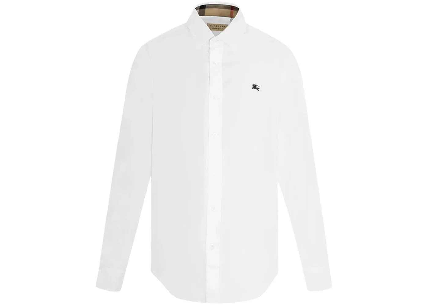 Мужская рубашка из хлопкового поплина Shirt Burberry, White