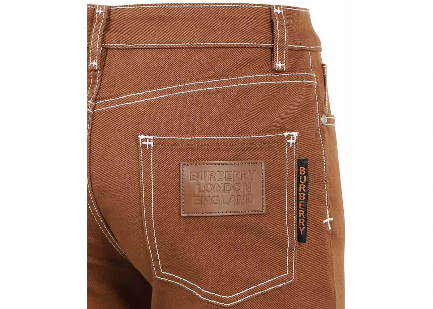 Женские джинсы скинни средней посадки Burberry, Warm Walnut Brown — фото 2