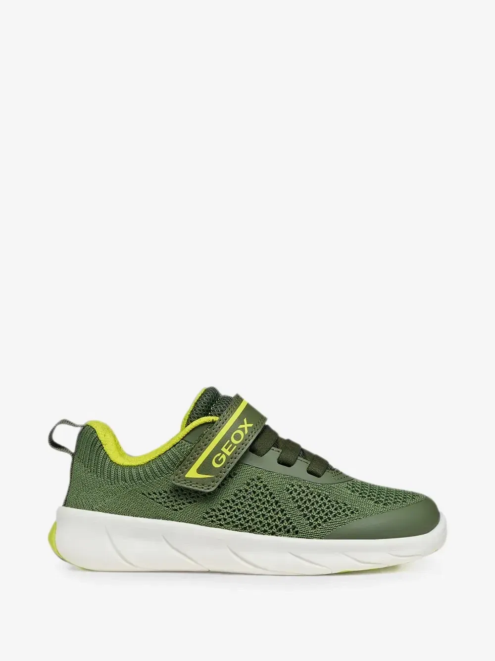 Кроссовки Foot-Run из сетчатого материала Geox Kids, зеленый — фото 2