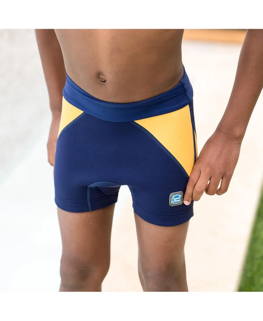 Плавки-подгузники для бассейна Splash Jammer Splash About, Navy/Yellow — фото 3