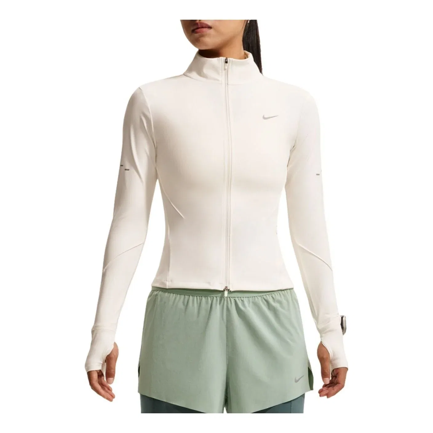 Женская куртка Swift Dri-Fit Full Zip Jacket Asia Sizing 'Light Bone Sail' Nike, Light Bone/Sail