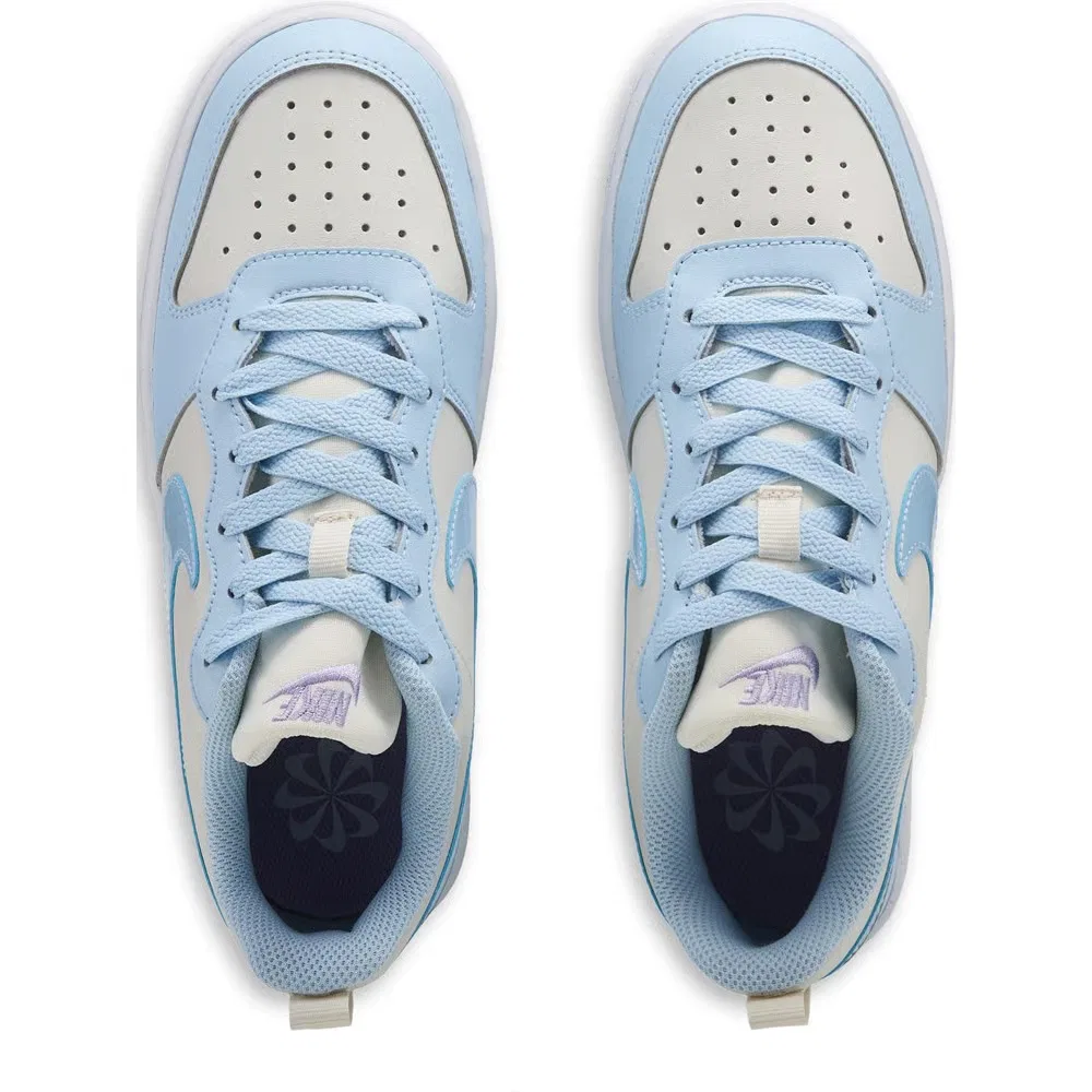 Детские низкие кроссовки Court Borough Recraft Nike, Blue/Irridescent — фото 4