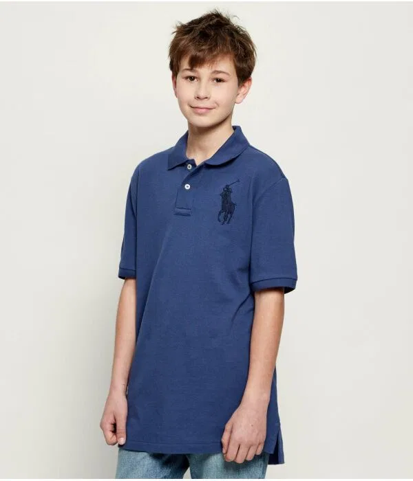 Детское поло Polo Ralph Lauren, Blu Marino