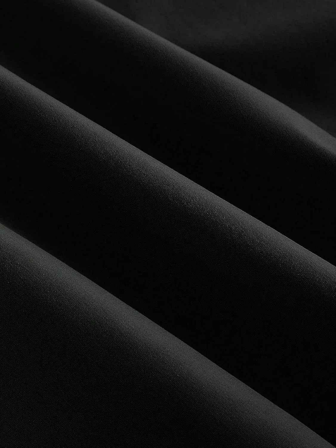 Женское мини-платье-рубашка с пышными рукавами Black — фото 3