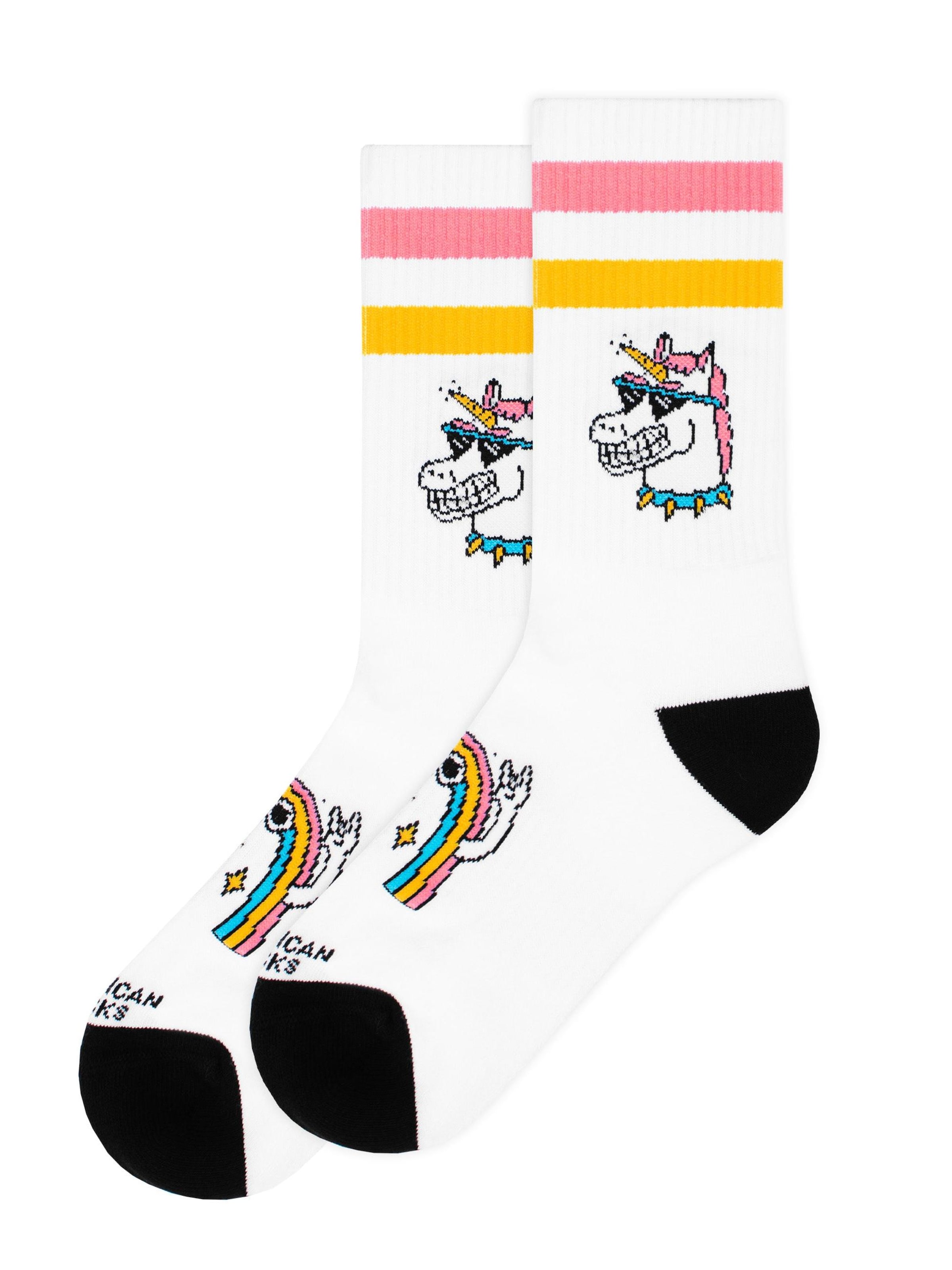 

American Socks Носки 'Unicorn' в белом цвете