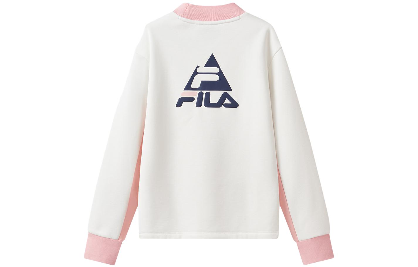 

Детская толстовка ФИЛА FILA, цвет Cloud White/Bliss Pink/Green