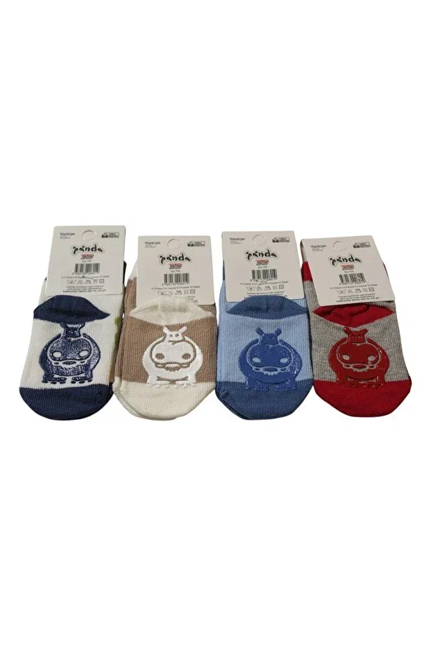 Детские носки с принтом Panda patterned anti-slip socks for baby boy Ekinshop, Multicolor — фото 2