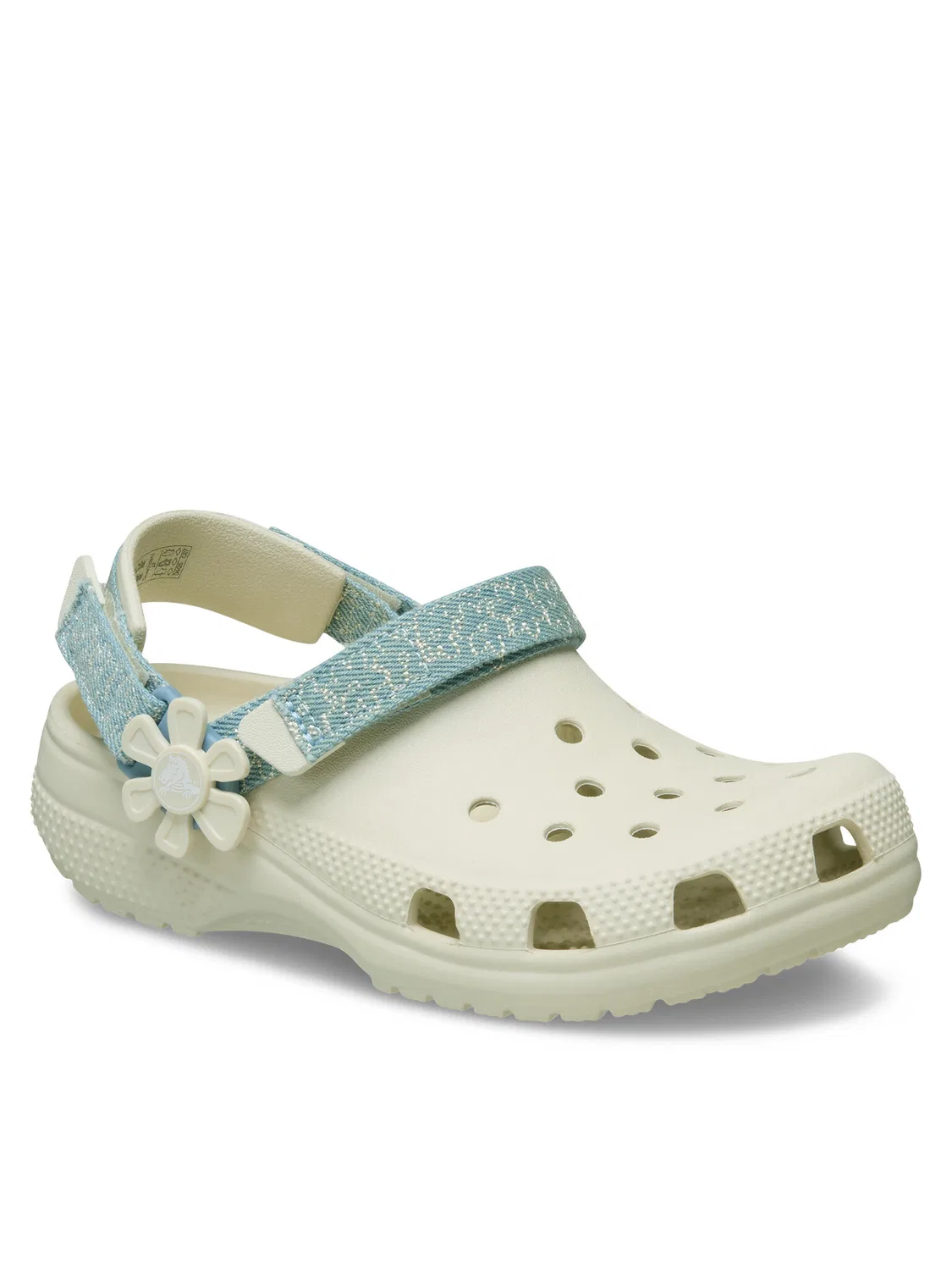 Шлепанцы для мальчика Clsc Dnm Flwr Adj BackstrapCgK Crocs, серый — фото 2