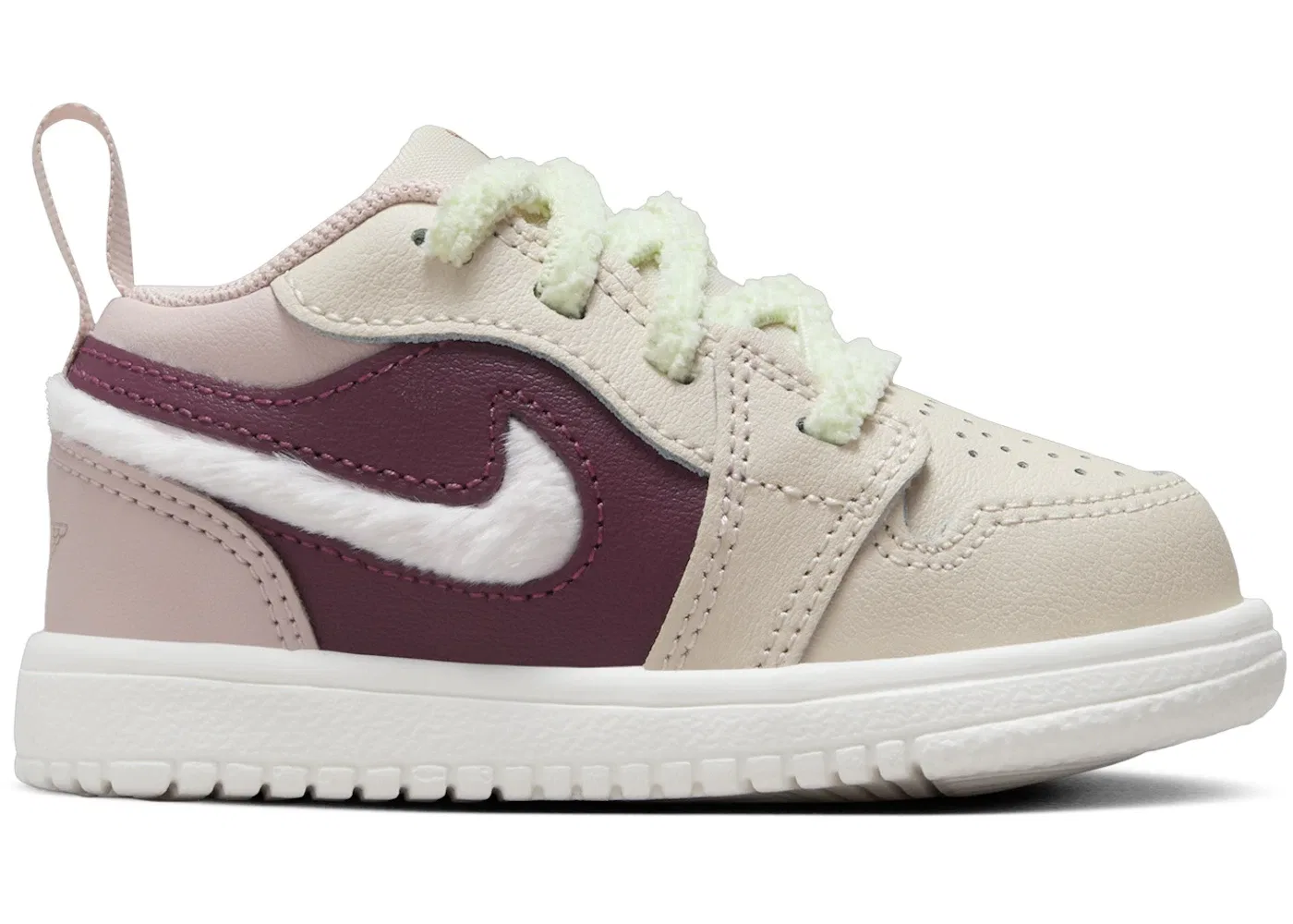 Детские кроссовки Lifestyle Jordan 1 Low ALT SE Jordan, Legend Light Brown/Pink Oxford/Bordeaux/Pink Foam