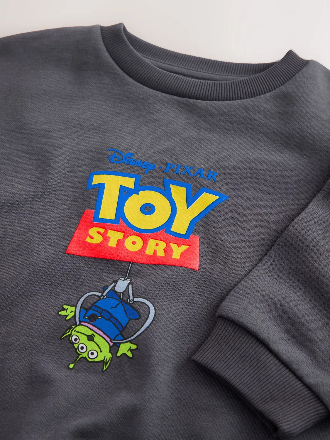 Свитшот с принтом Toy Story, свободный крой Next, угольно-серый — фото 3