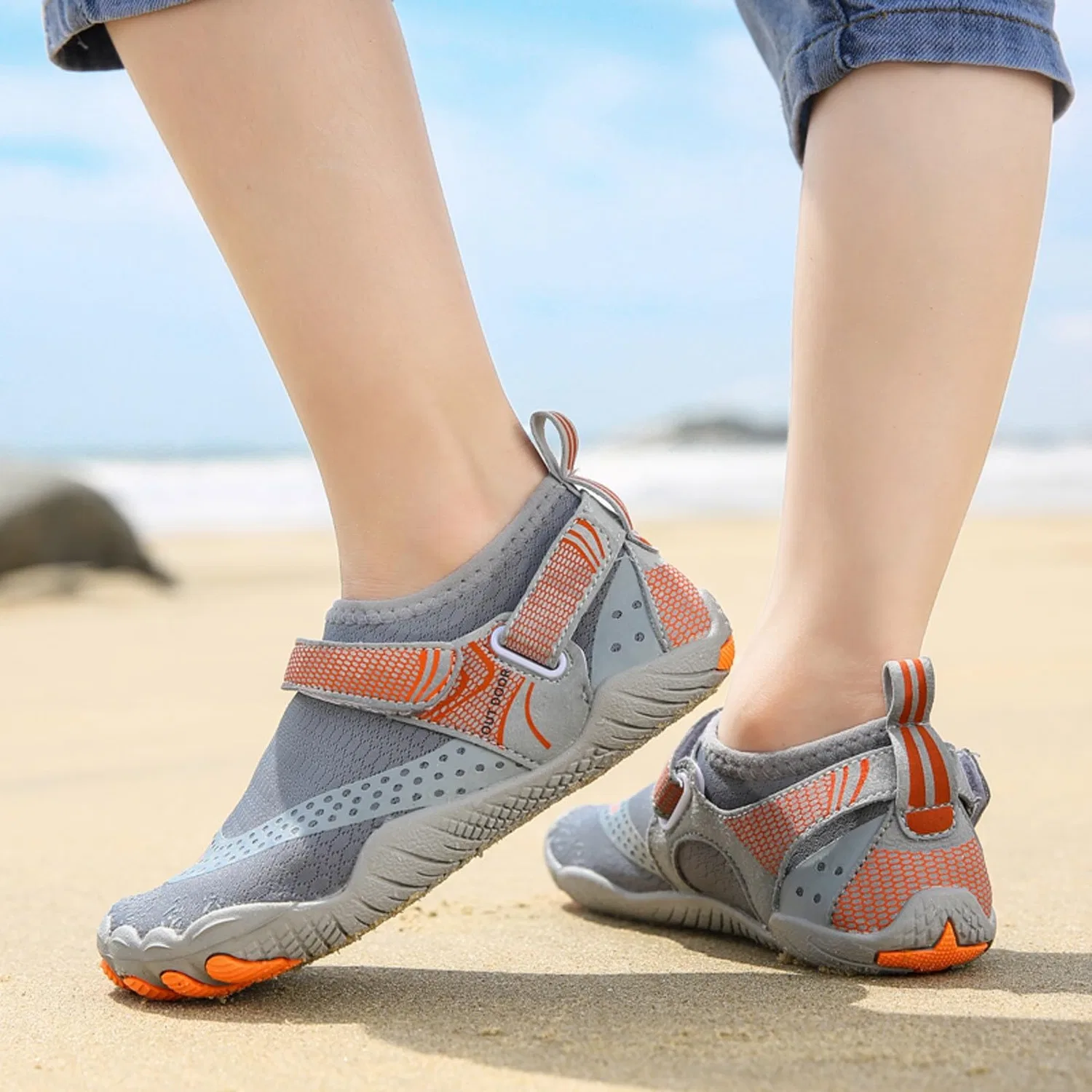 Детские кроссовки для мальчиков с принтом Scarpe Scoglio, Gray — фото 3