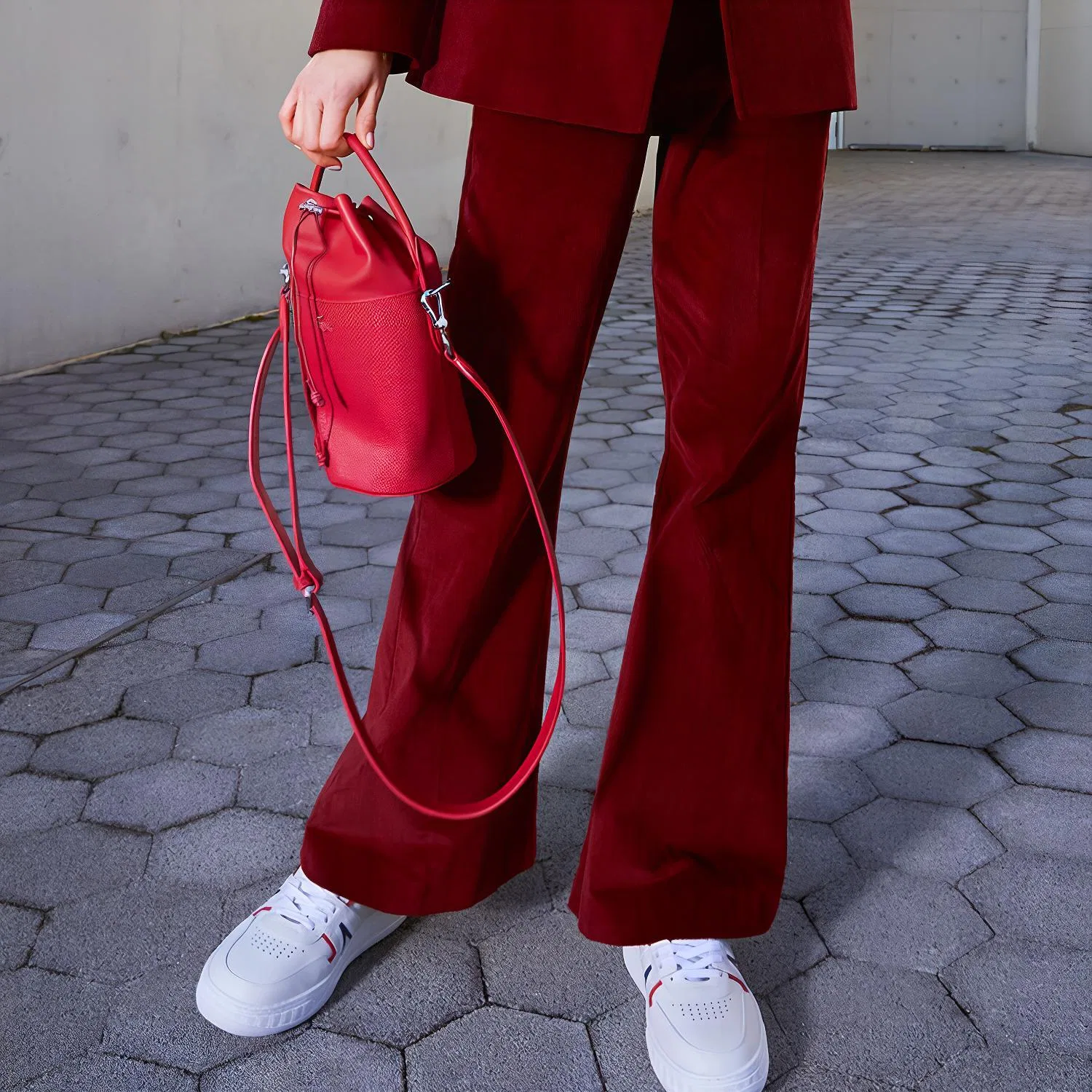 Брюки LACOSTE Burgundy — фото 4