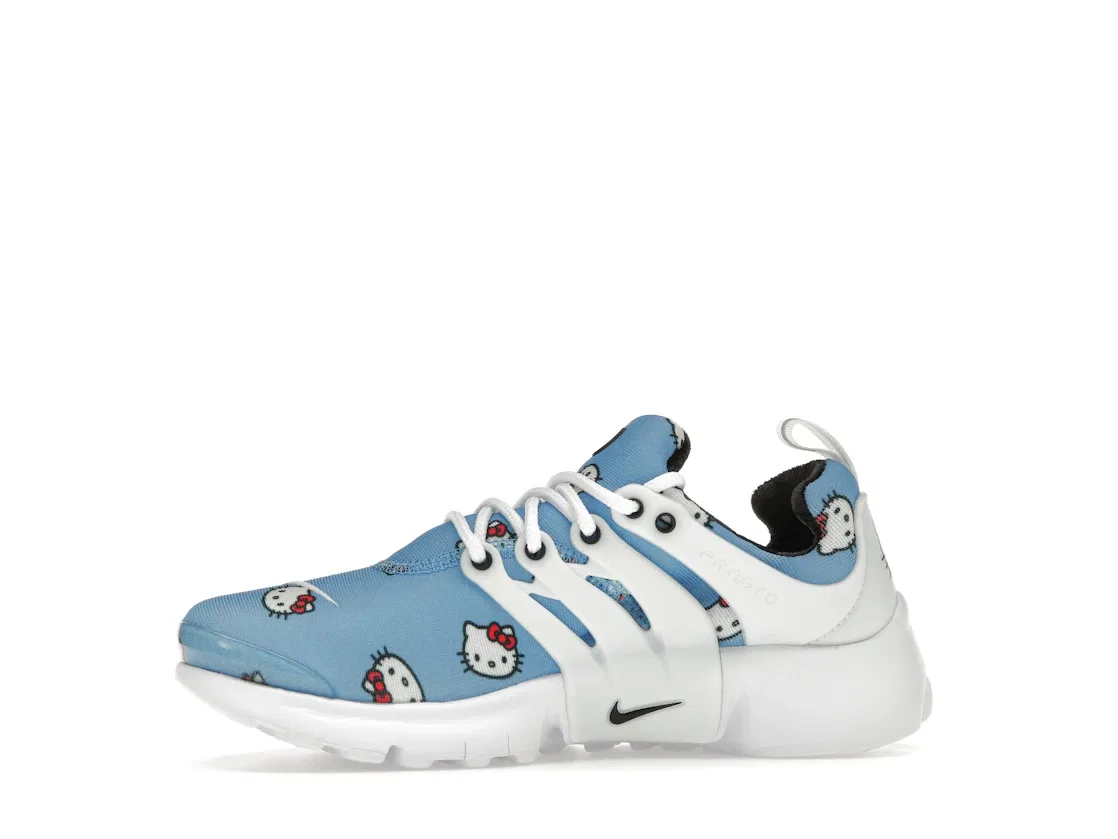 Детские кроссовки для девочек с принтом Nike Air Presto Hello Kitty Nike, University Blue/Black-White-Light Crimson — фото 3