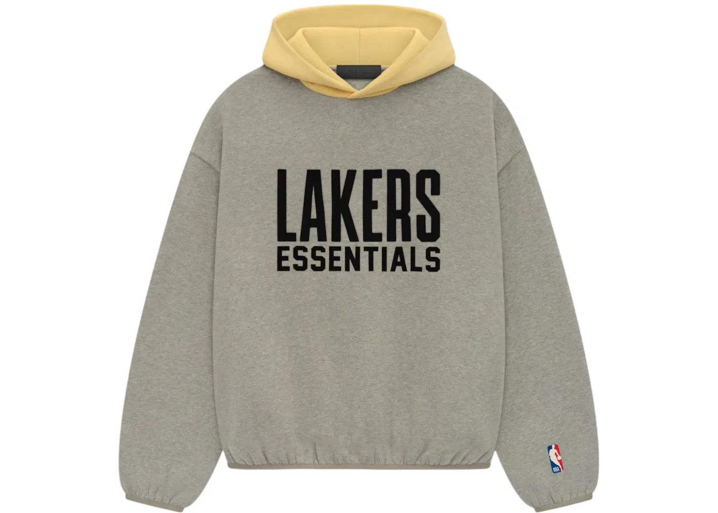 Мужская худи с принтом Fear of God Essentials Lakers Hoodie Fear of God, Warm Heather