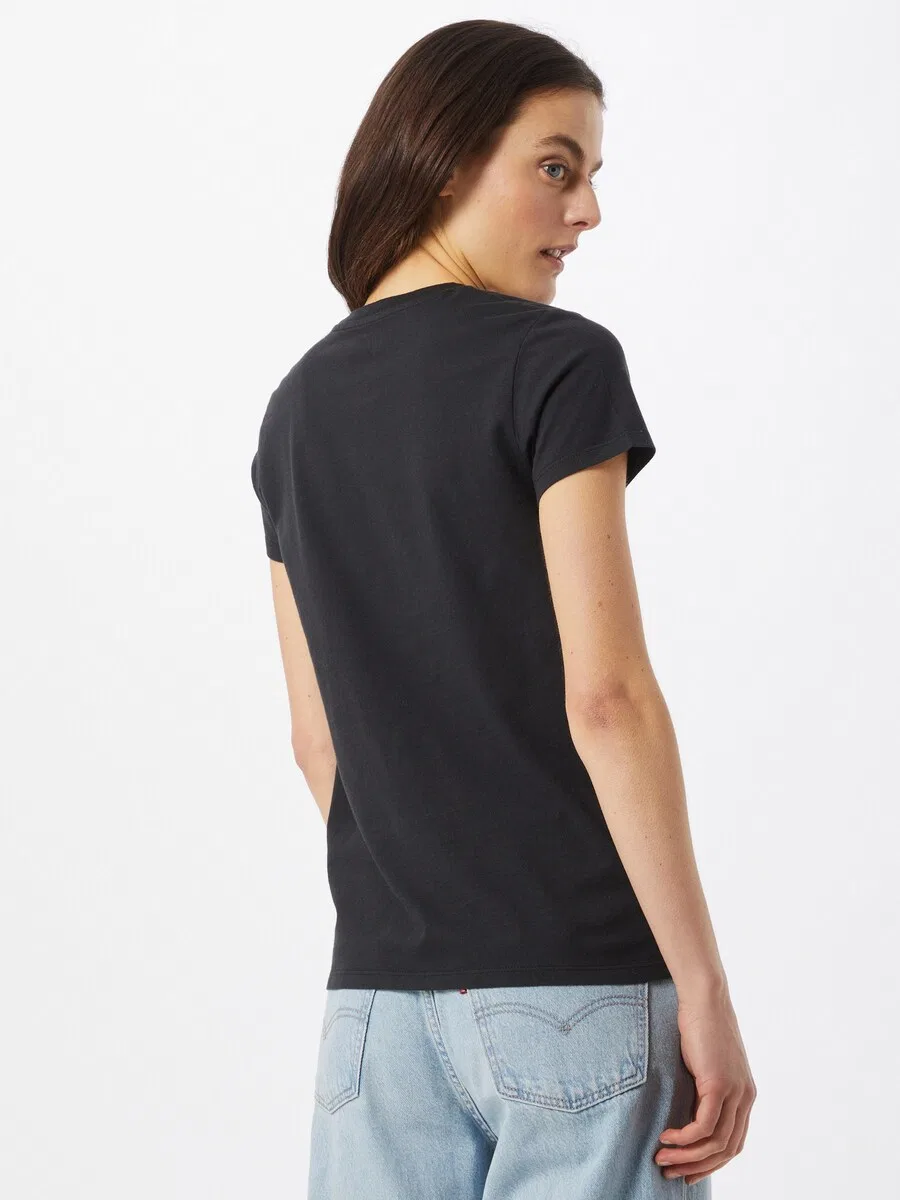 Футболка LEVI'S The Perfect черного цвета — фото 4