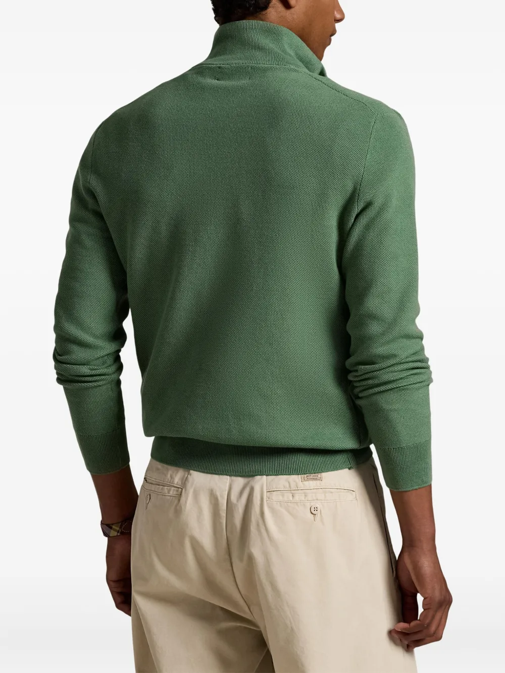 Хлопковая толстовка POLO RALPH LAUREN, зеленый — фото 4