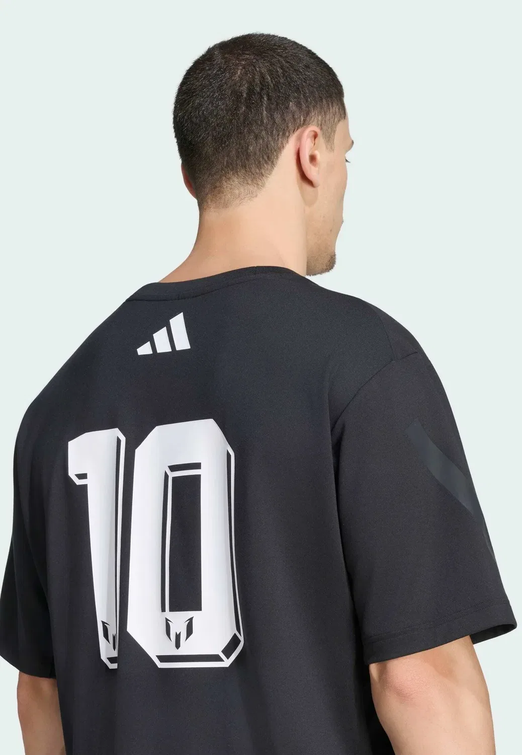 Футболка Messi zne - спортивная футболка Adidas Performance, Black — фото 4