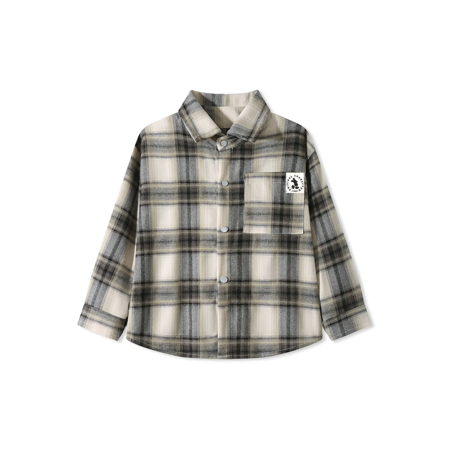 Детская рубашка в клетку Disney, Khaki Plaid