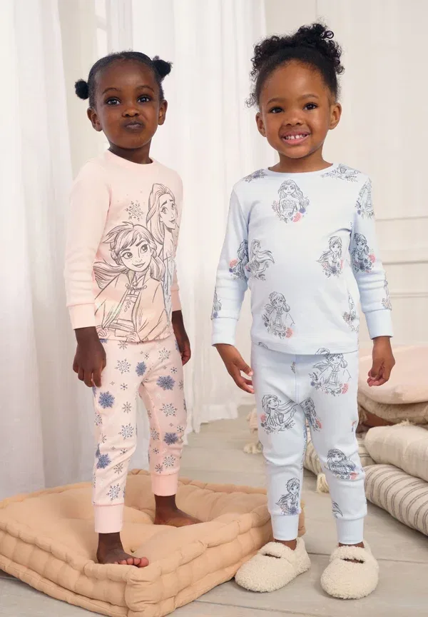 Пижамный комплект из хлопка Disney Frozen Snuggle Set Next, розовый, голубой — фото 2