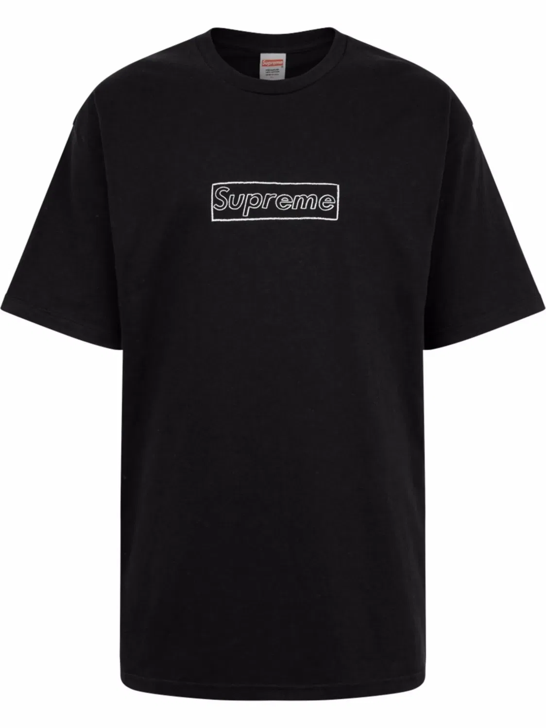 Supreme Футболка Chalk Logo черная