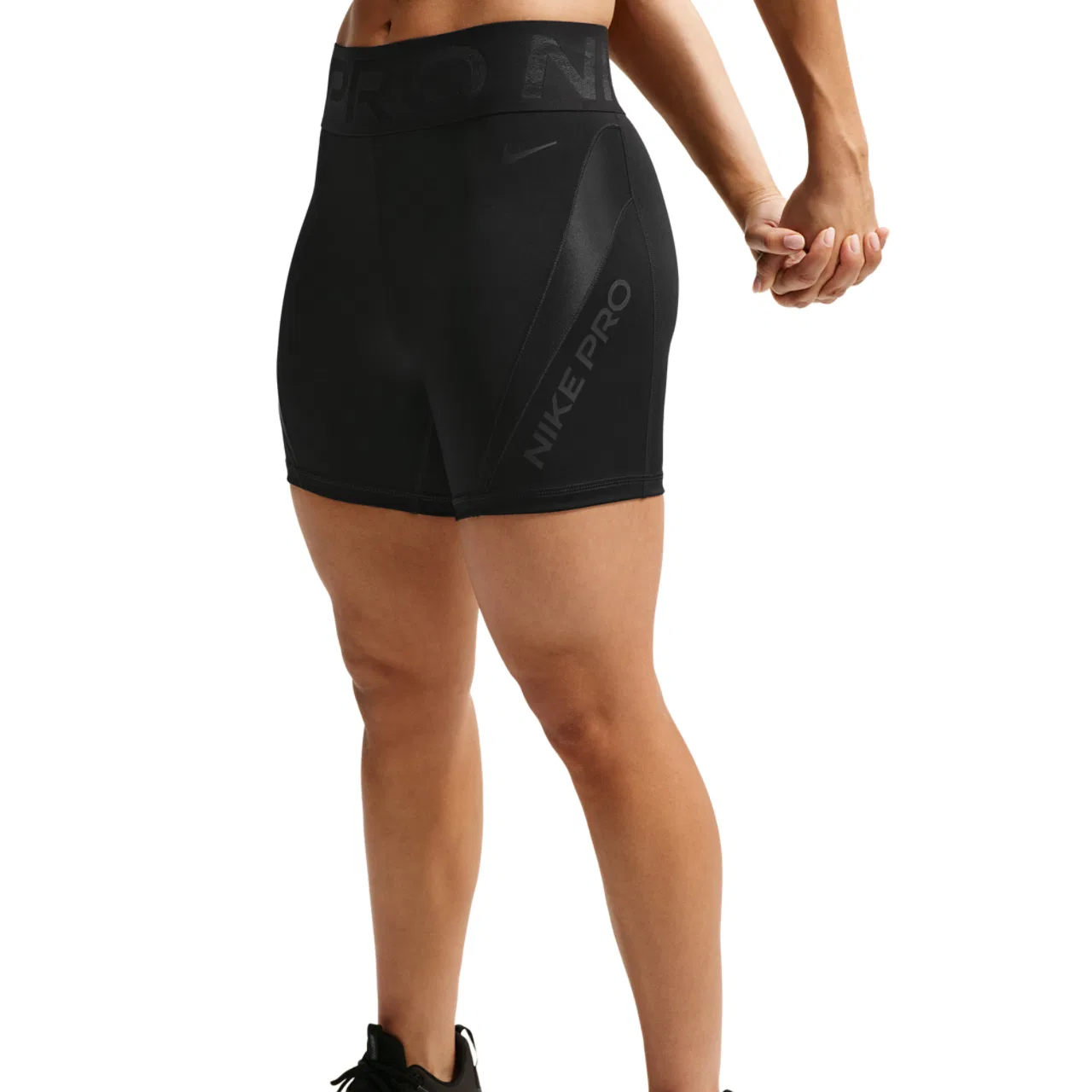 Женские компрессионные шорты-велосипедки Pro Dri-FIT Sculpt 5In Nike, черный