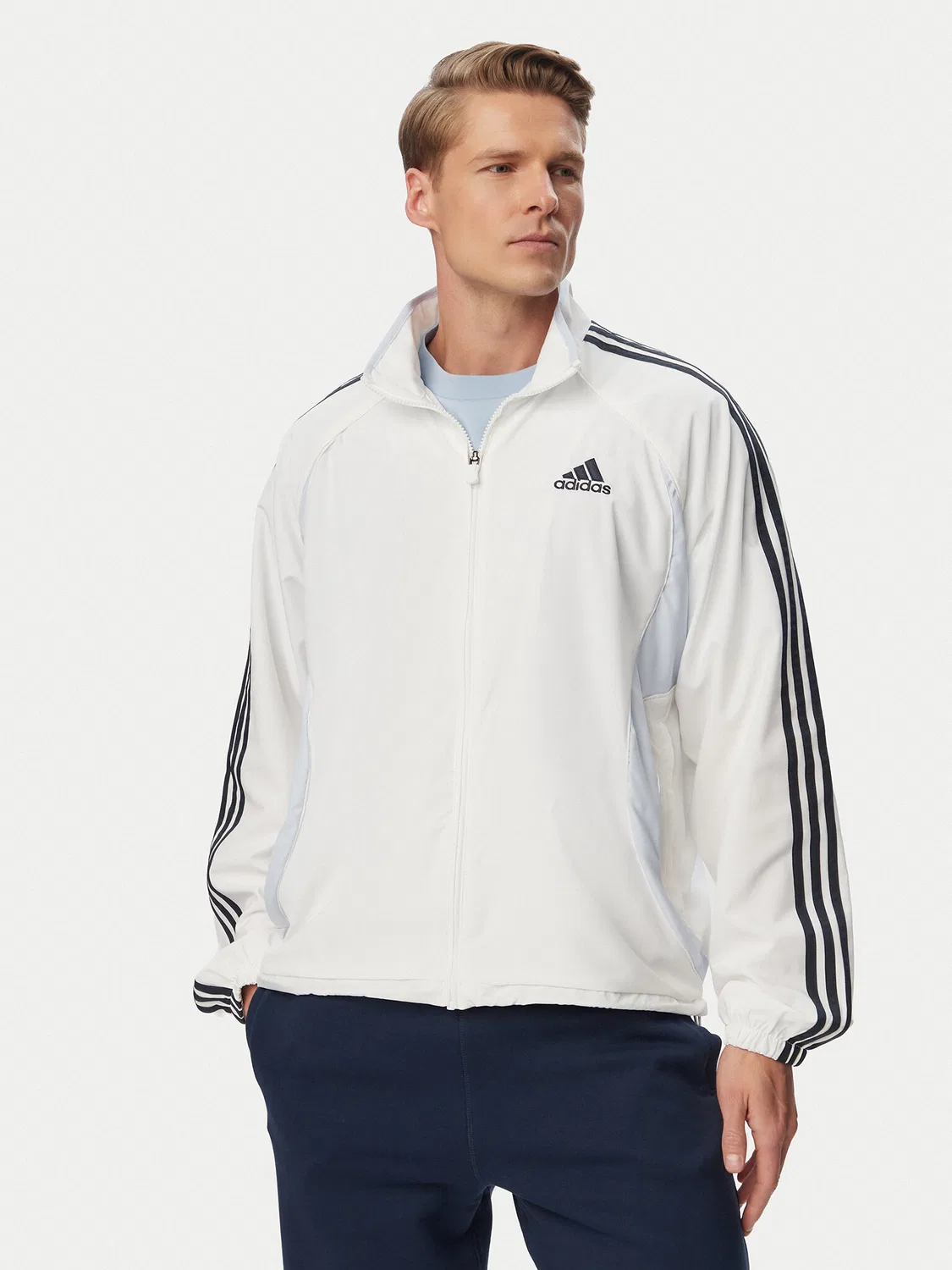 Мужская толстовка небесно-голубая свободного кроя adicolor Teamgeist Adidas, голубой