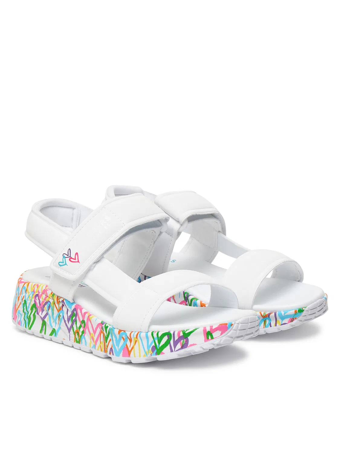 Сандалии для девочки Uno Lite Sandal Sunny Love Skechers, белый — фото 2