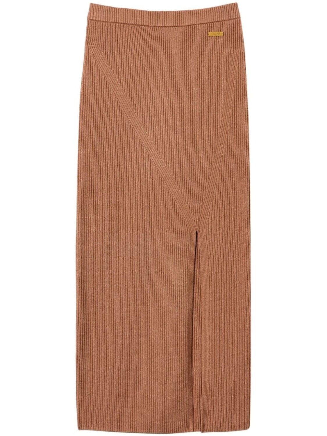 

TWINSET юбка миди из трикотажной резинки, коричневый