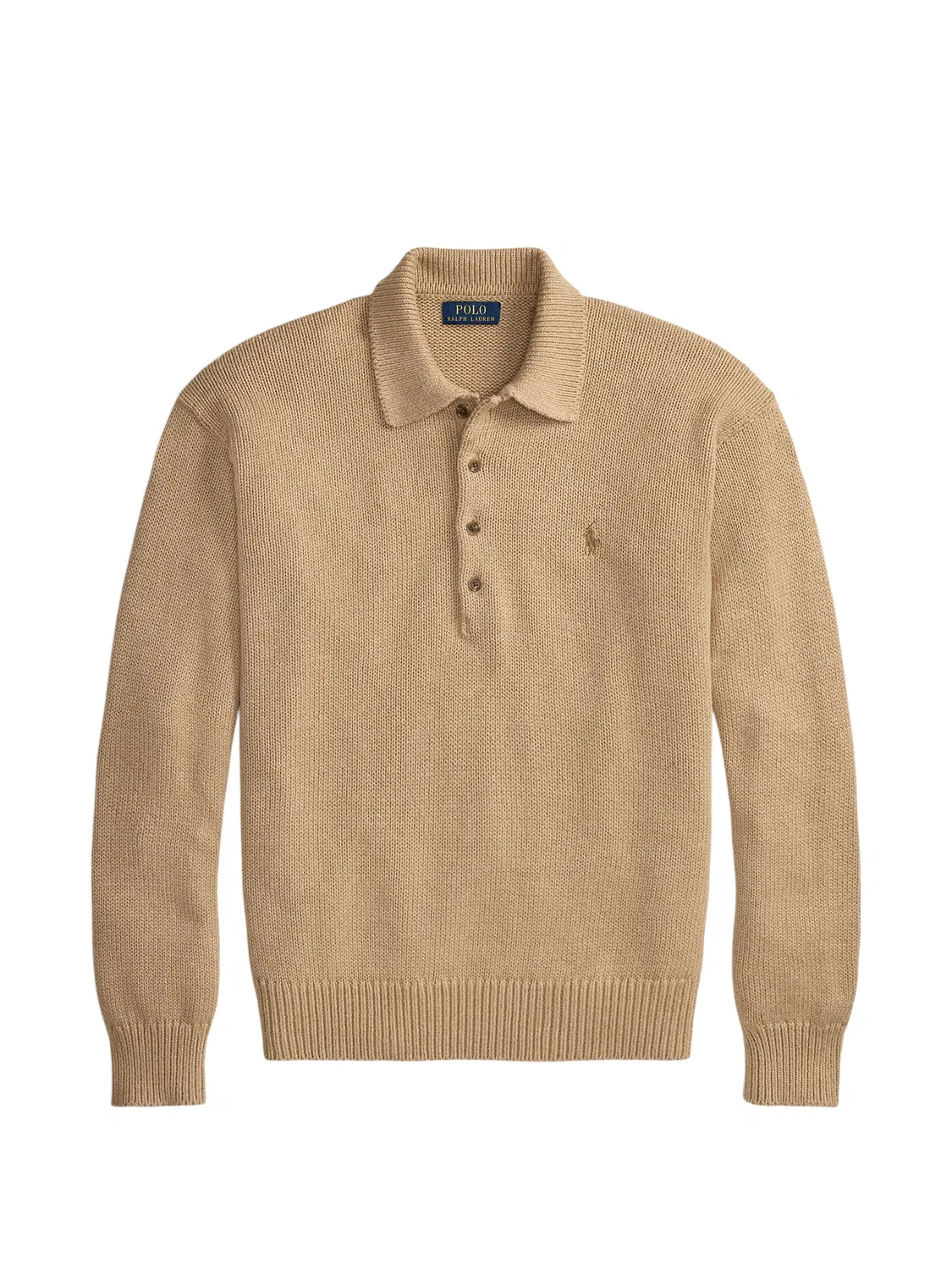 Polo Ralph Lauren Джемпер-поло хлопковый коричневый