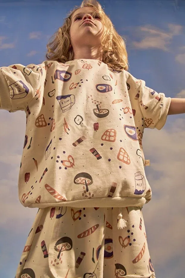 Детская футболка с принтом Cream Morning Joy Oh La La Koala For Little Ones, Nude Color