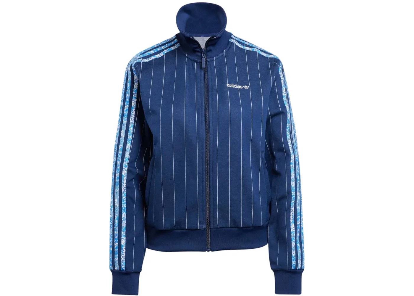 Унисекс-куртка с принтом Top Adidas Originals x Liberty London, Night Indigo/Chalk White