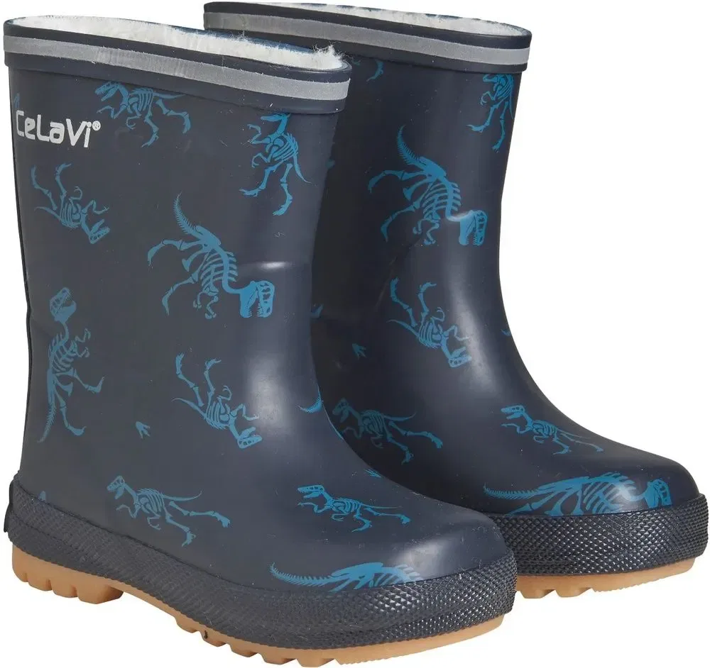 Ботинки зимние с подкладкой Thermal wellies (AOP) Celavi, синий