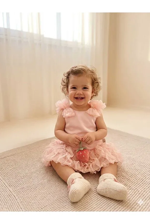 Детское платье для девочек из фатина Çilek Bebe, Pink