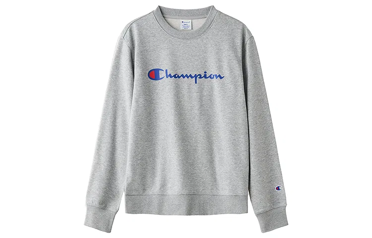 Детское худи с круглым вырезом Champion, Light Heather Gray