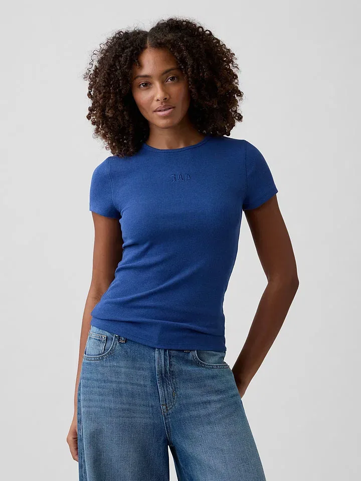 Женская облегающая футболка GAP, Blue