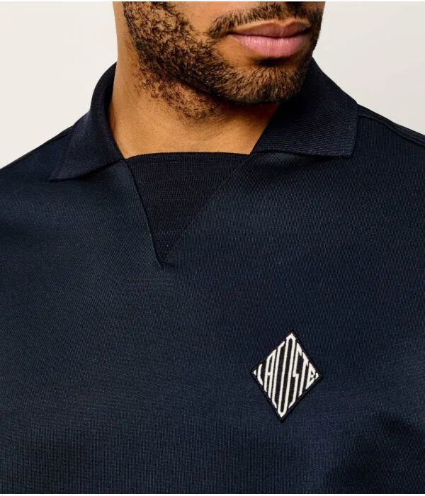 Мужское поло свободного кроя Polo Lacoste, Blu Marino — фото 4